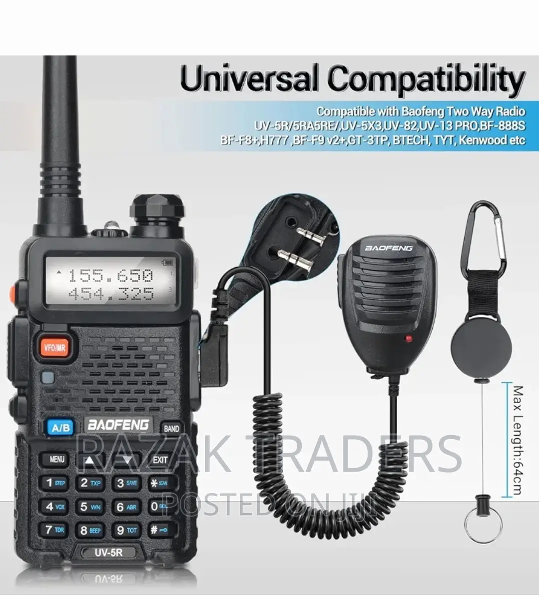 BAOFENG UV-5R Mic for Two Way Radio Shoulder Speaker Mic