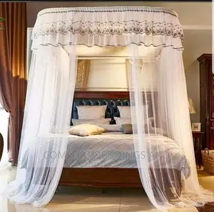 Luxury Wall Mount Mosquito Net White