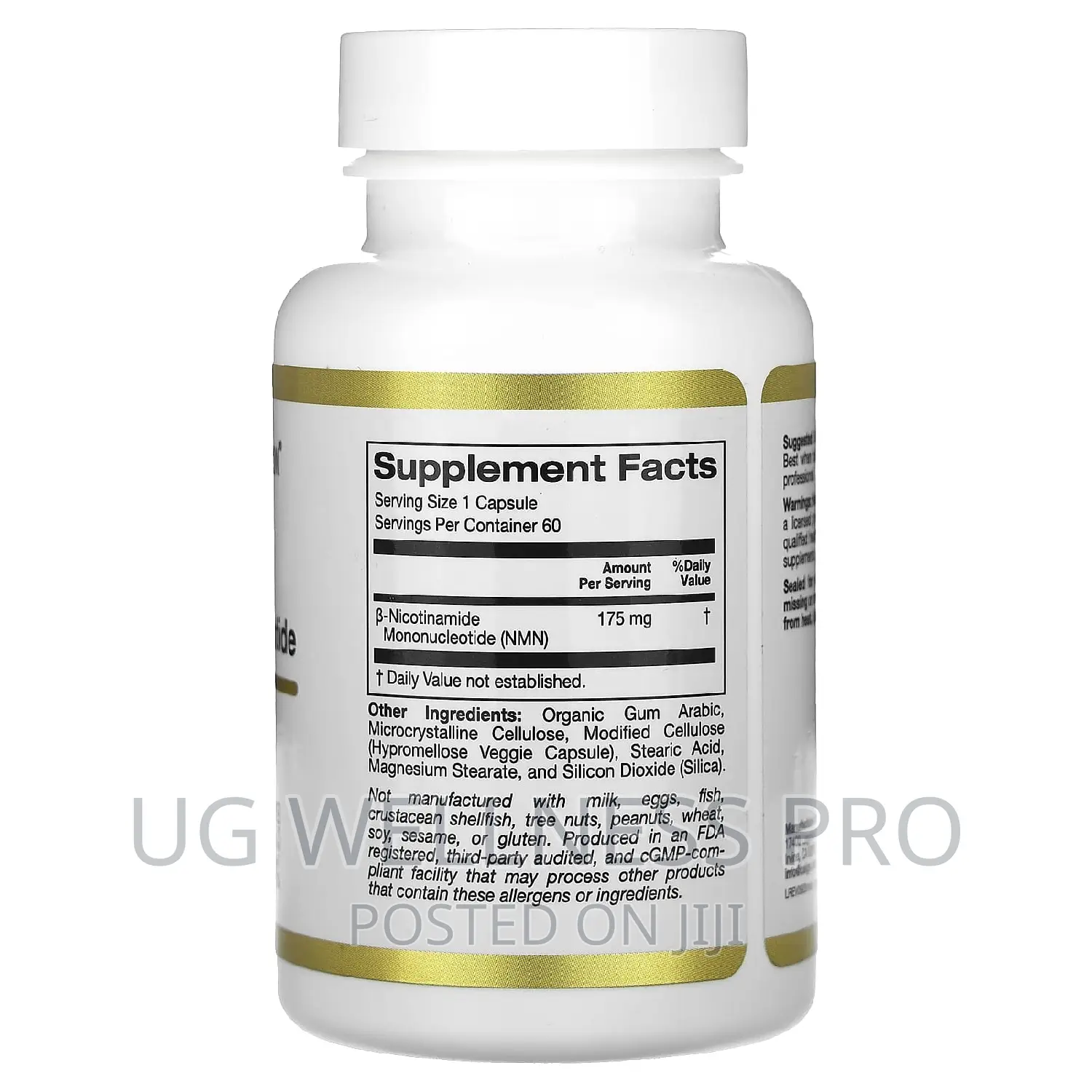 California Gold Nutrition, Nmn, 175 Mg, 60 Veggie Capsules