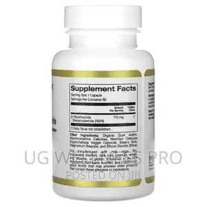 California Gold Nutrition, Nmn, 175 Mg, 60 Veggie Capsules