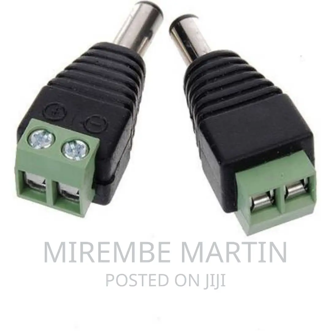 2pcs 5.5 X 2.1mm DC Power Male Jack Plug Connector
