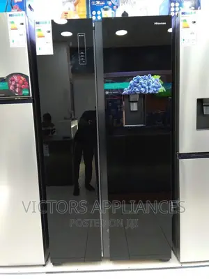 Brand New Hisense 670l Side by Side Refrigerator Black