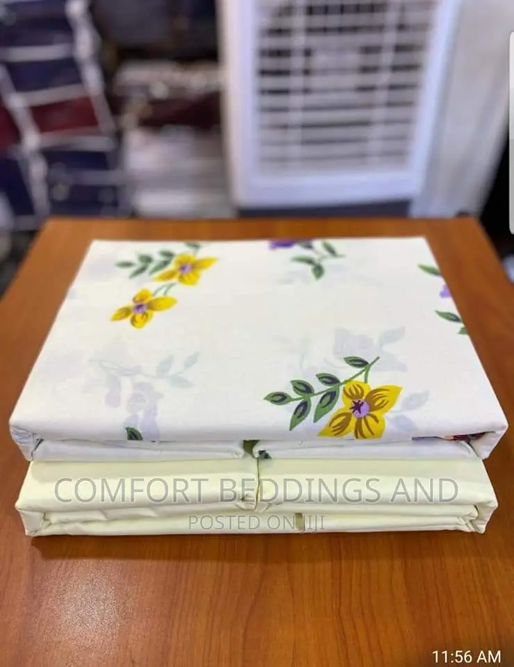 Six Peice Cotton Bedsheets 6*6 Cream