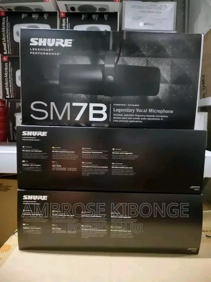Powerful Sound Quality Shure SM7B Condenser Studio Microphon