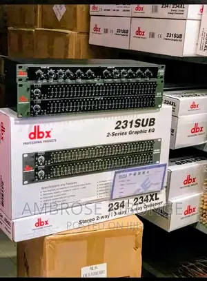 Clear Sound DBX 231 Graphic Equalizer 2-Series Crossover EQ.