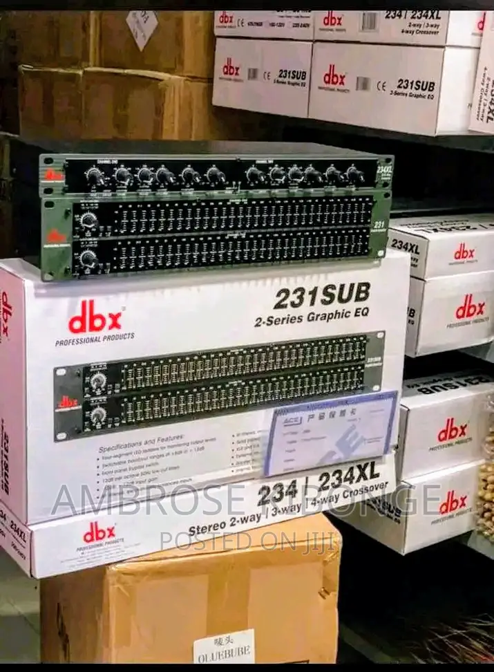 Clear Sound DBX 231 Graphic Equalizer 2-Series Crossover EQ.