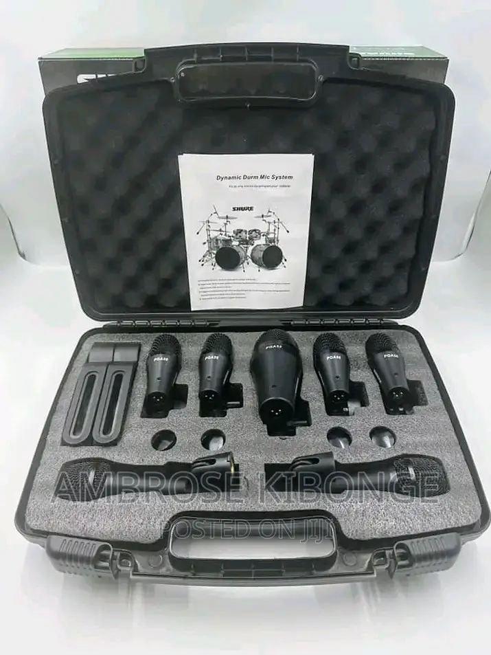 Clear Sound Shure PGA DMK-XLR Drum Kit 7 Pieces Microphones.