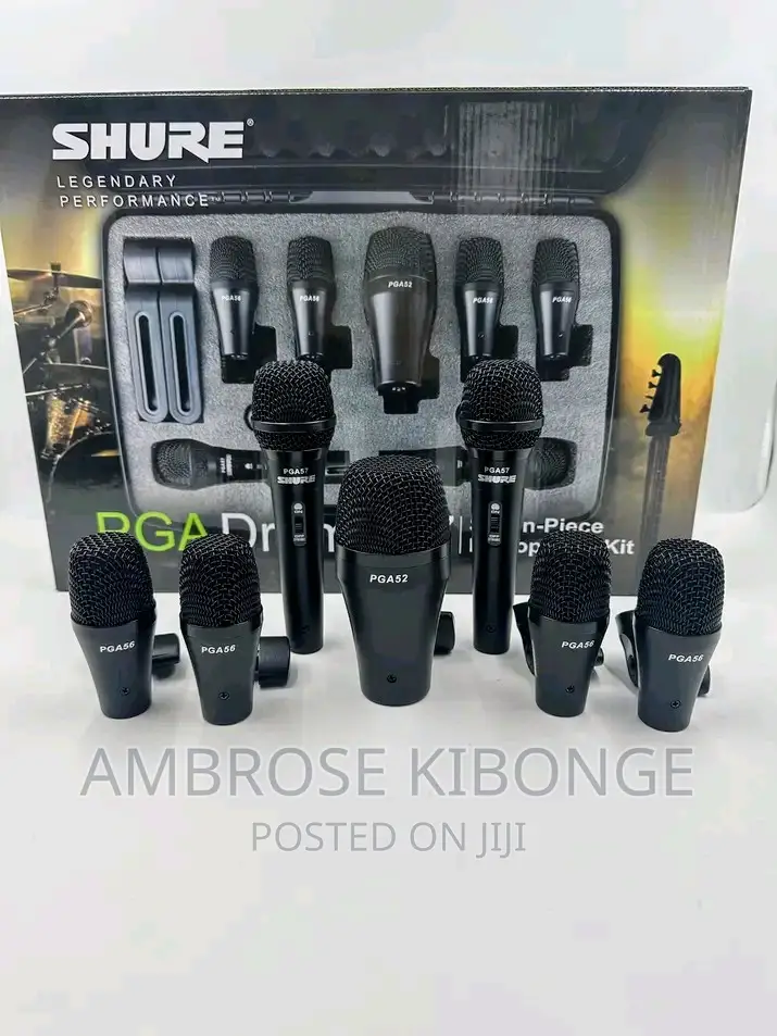 Clear Sound Shure PGA DMK-XLR Drum Kit 7 Pieces Microphones.