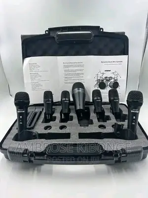 Clear Sound Shure PGA DMK-XLR Drum Kit 7 Pieces Microphones.