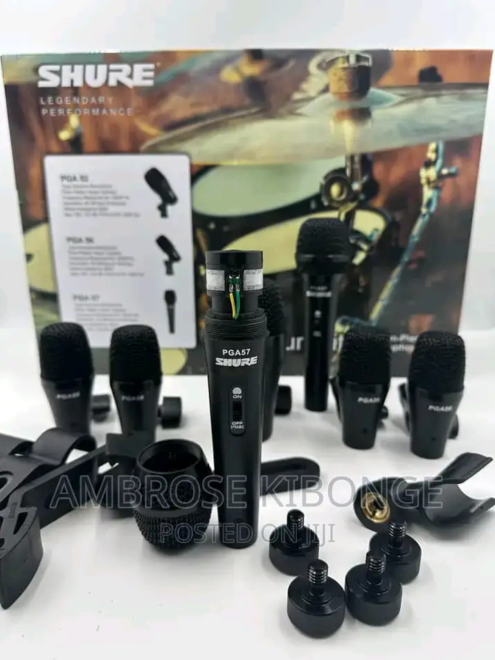 Clear Sound Shure PGA DMK-XLR Drum Kit 7 Pieces Microphones.
