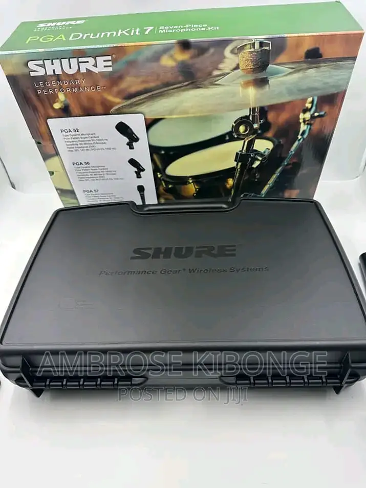 Clear Sound Shure PGA DMK-XLR Drum Kit 7 Pieces Microphones.