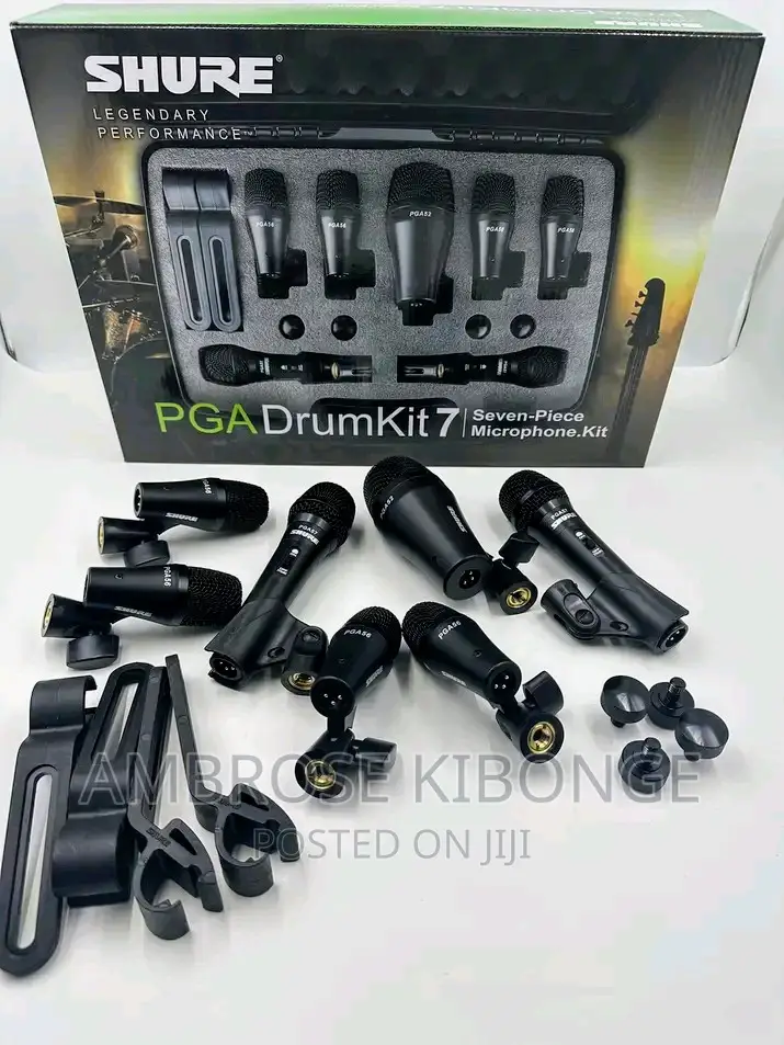Clear Sound Shure PGA DMK-XLR Drum Kit 7 Pieces Microphones.