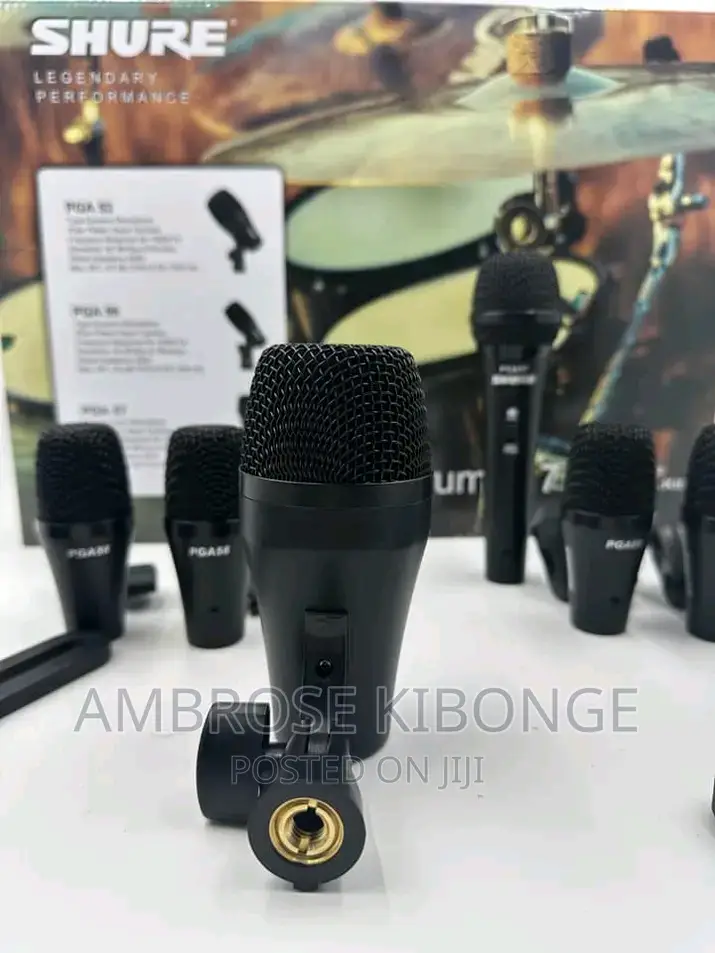 Clear Sound Shure PGA DMK-XLR Drum Kit 7 Pieces Microphones.