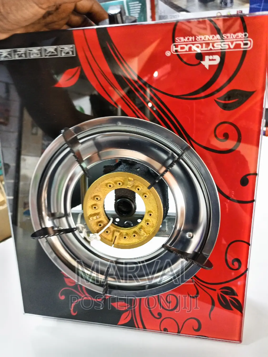 Gas Stove With Glass Top And One Burner