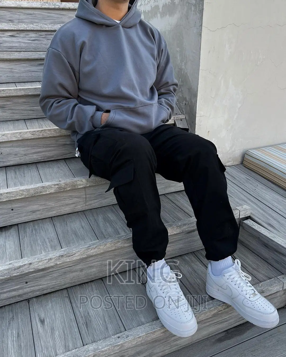 Jumper Hoodie New. Grey