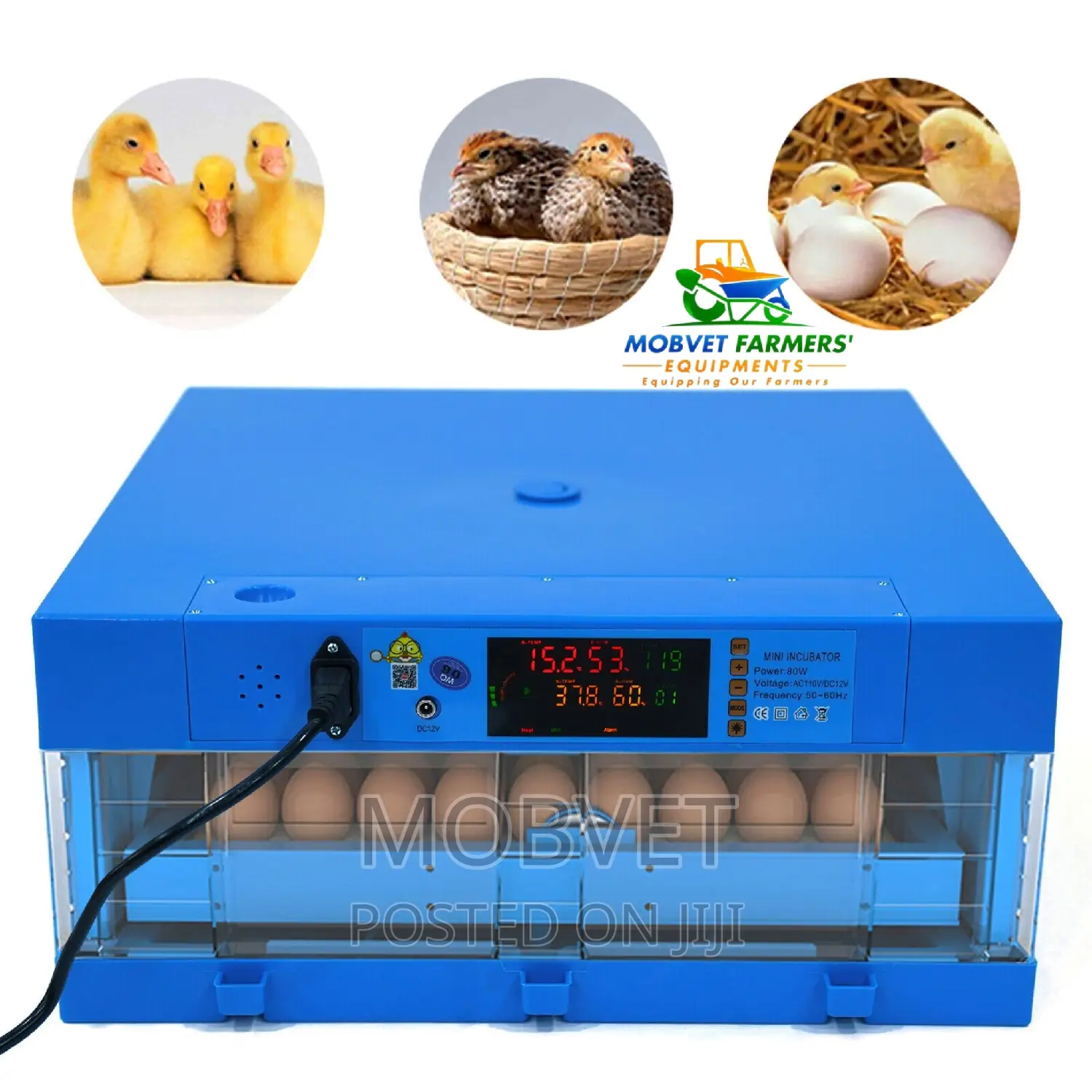 64 Egg Capacity  Incubator