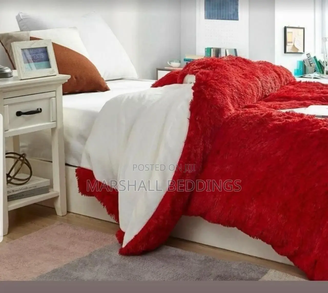 Red Fluffy Duvet-Heavy Soft