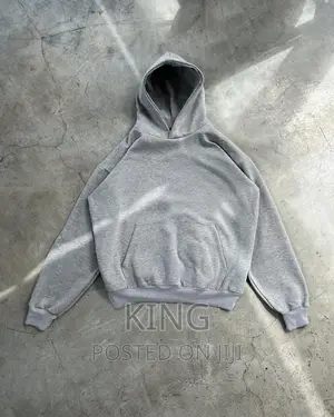 Unisex Hoodie Jumper. Light Grey