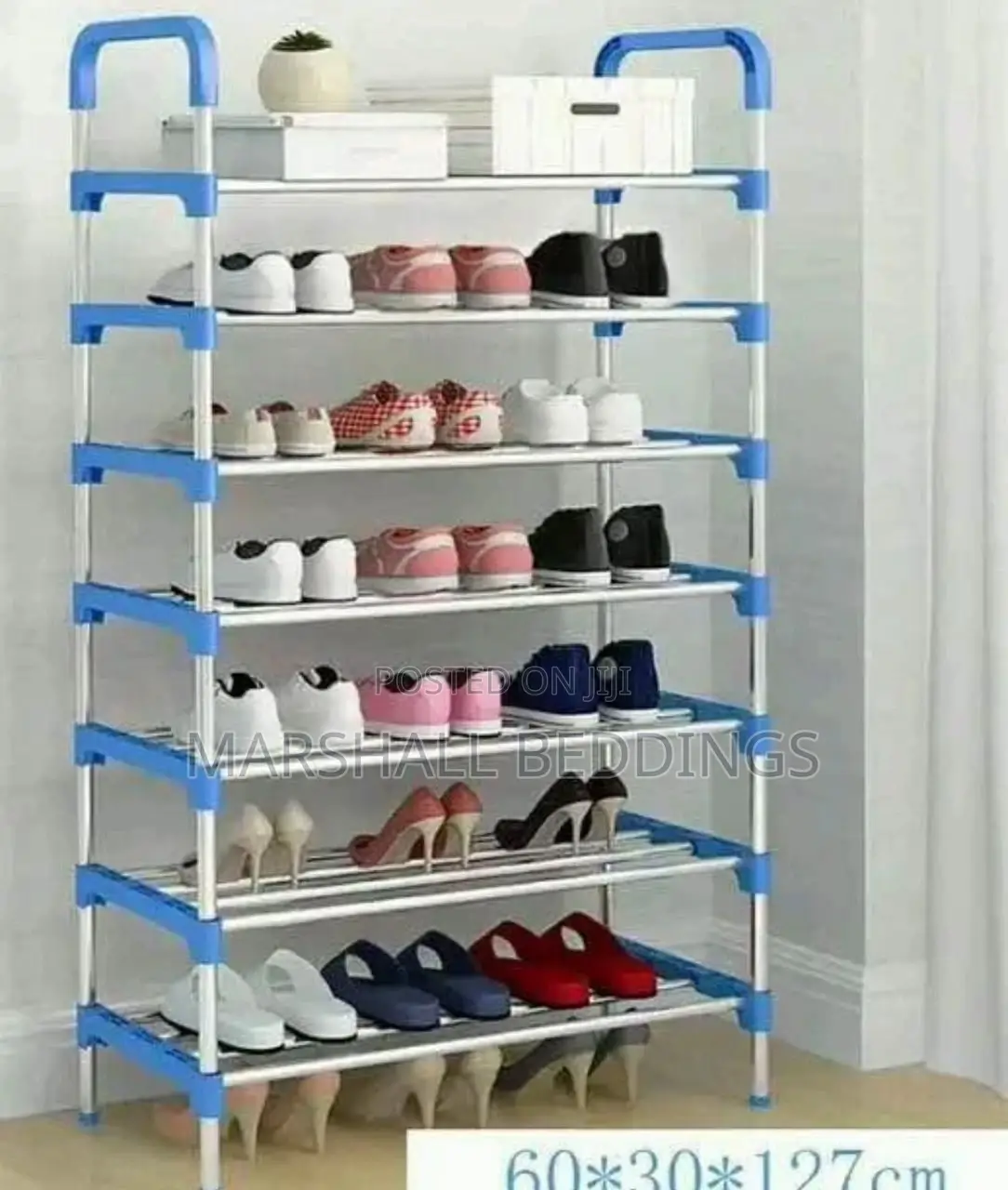 Blue Stand Shoerack