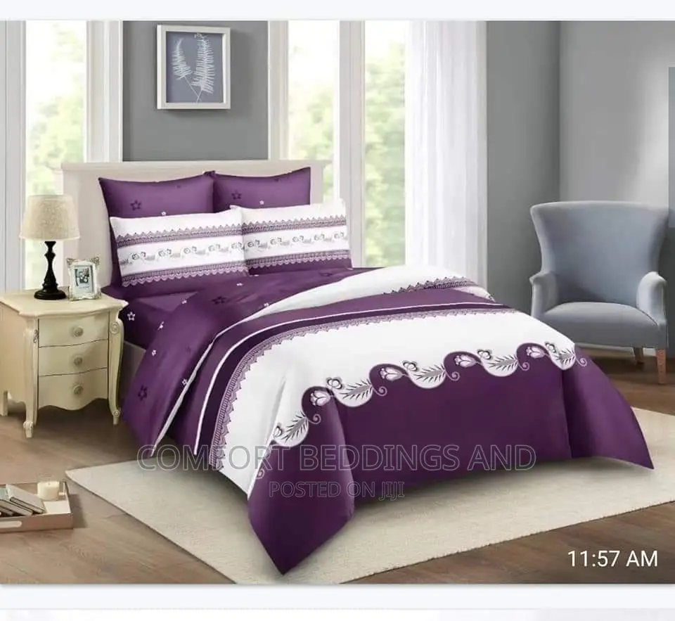 Six by Six Duvet Set/ Bedcover Purple