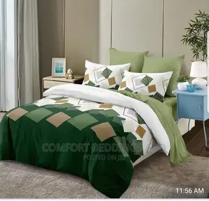 Six by Six Duvet Set / Bedcover Green