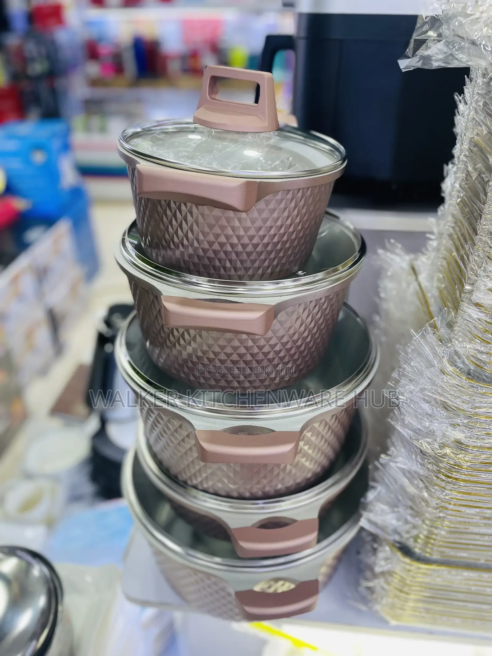 5pc Non-Stick Set of Serving Cookware Dishes