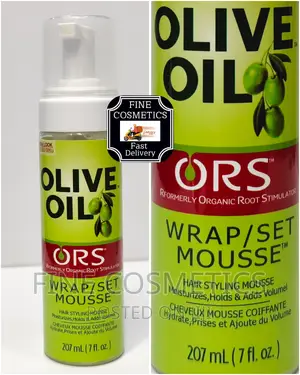 Olive Oil Foam Wrap Set Mousse Cantu Hold and Shine Mousse