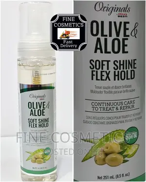 Olive Oil Foam Wrap Set Mousse Cantu Hold and Shine Mousse
