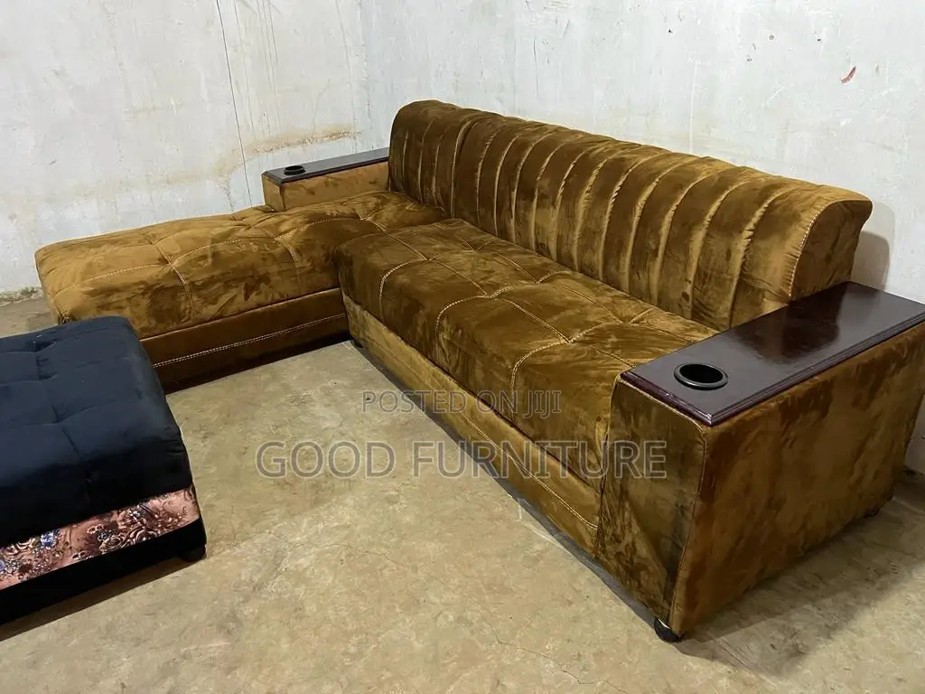 Adorable and Spacious L Sofa Set