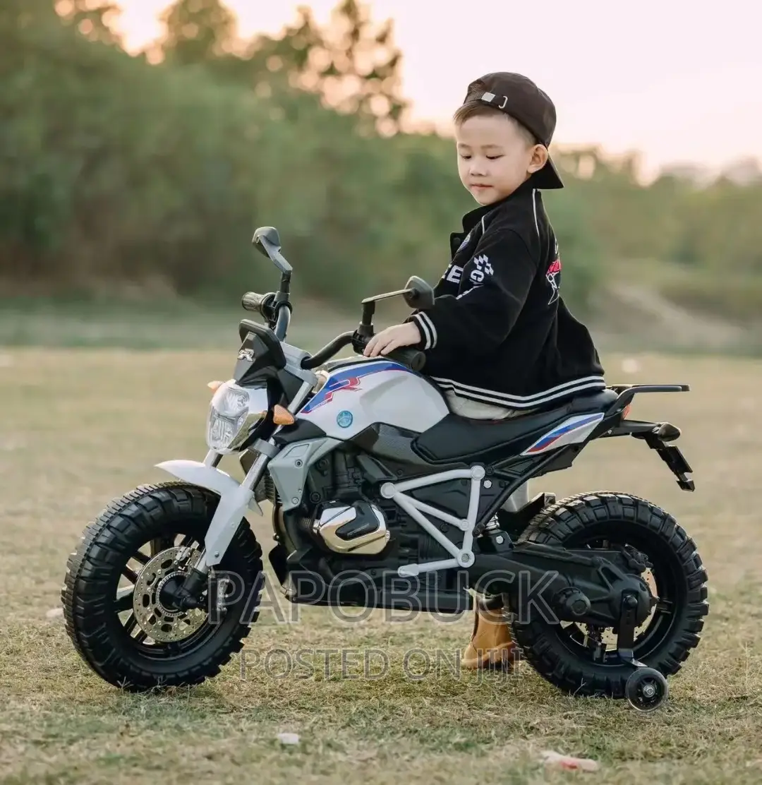 Electric Ride-on Bike With Support Wheels