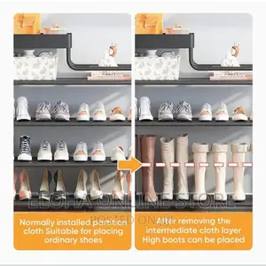 Multifunctional 4 Tier Shoe and Bag Rack