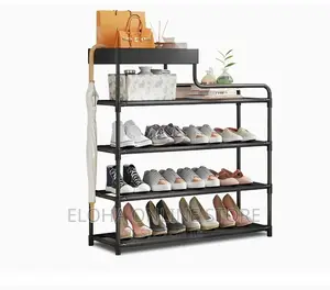 Multifunctional 4 Tier Shoe and Bag Rack