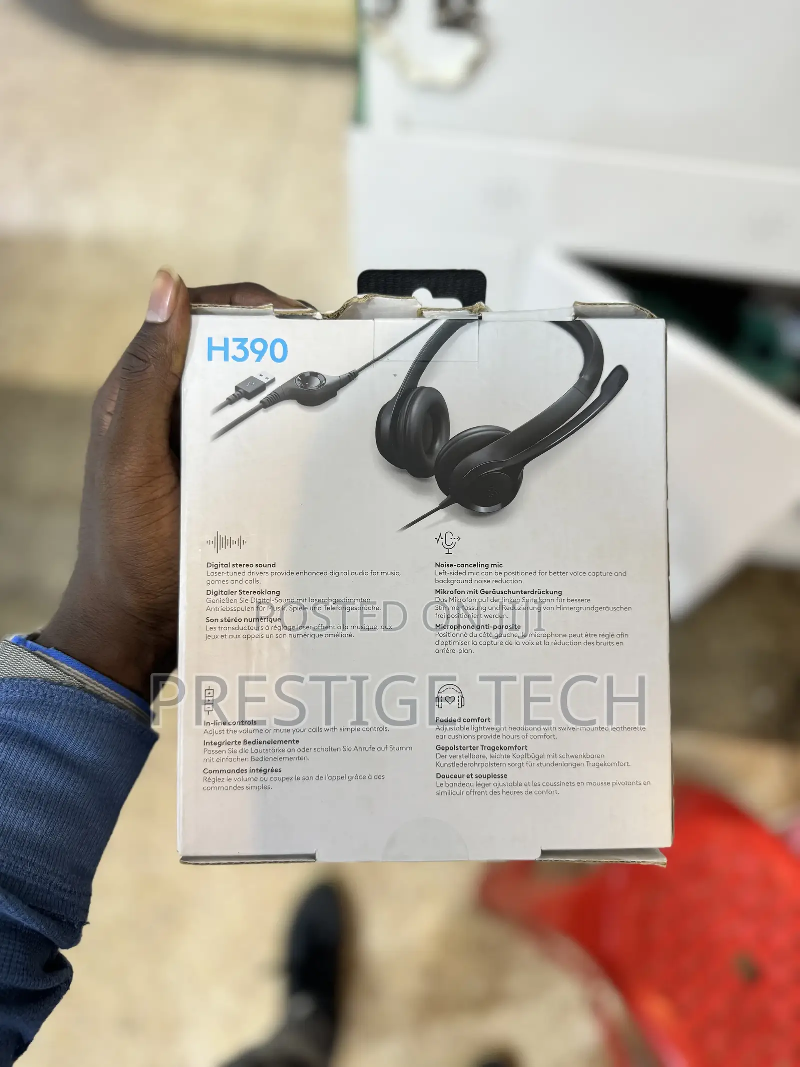 Logitech Usb Headset H390 With Noise Cancelling Mic