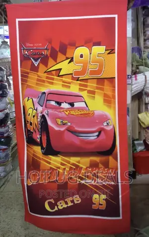 Photo - Kids Cotton Towel Speed Car - Multicolor
