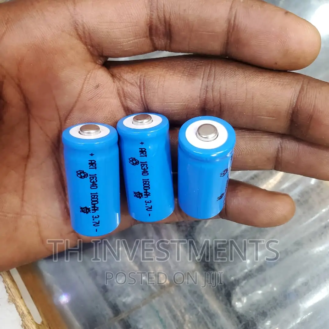 Rechargeable Lithium Ion Batteries 16340 1600mah 3.7v (2pcs)