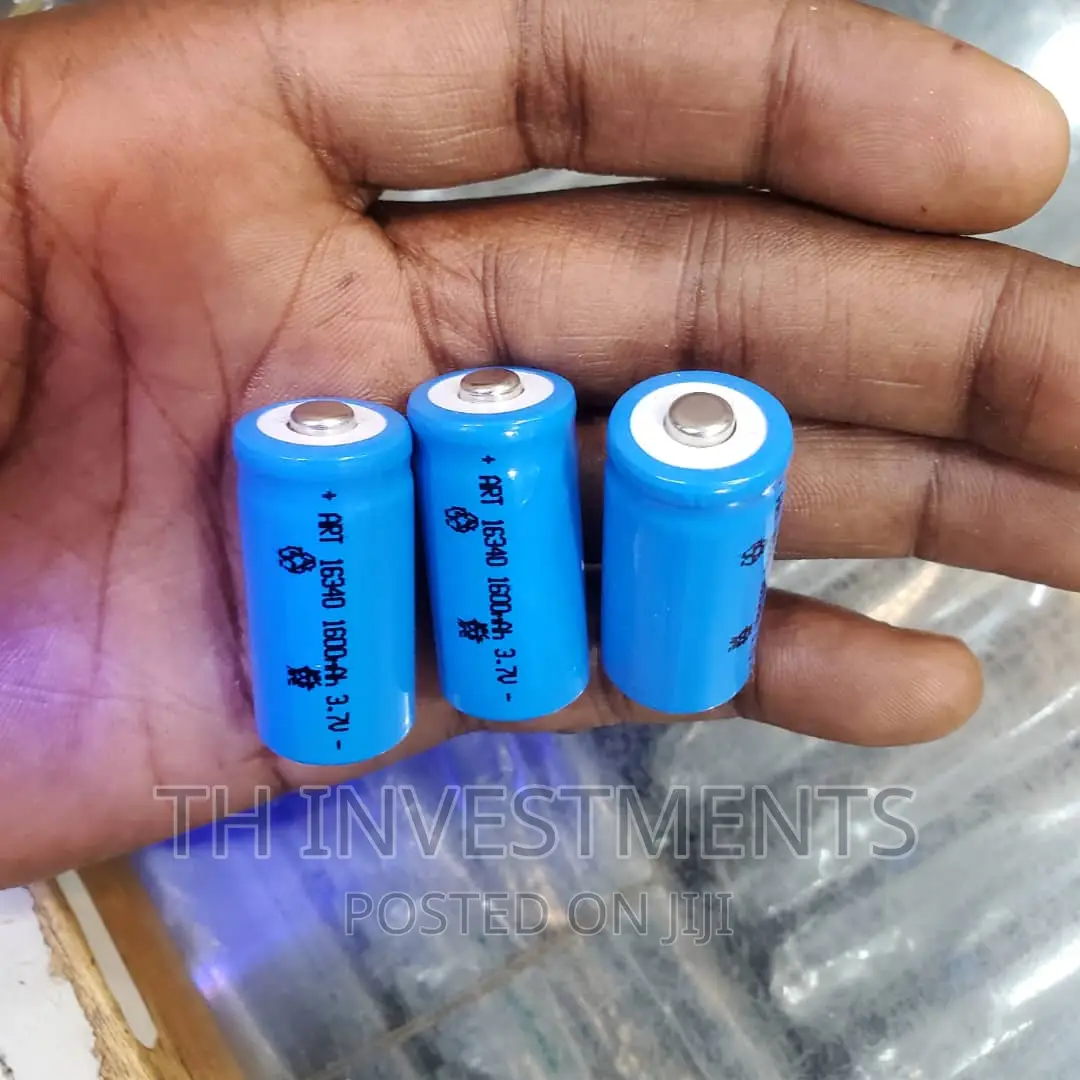 Rechargeable Lithium Ion Batteries 16340 1600mah 3.7v (2pcs)