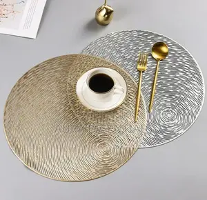 6 Pieces Golden Table Mat