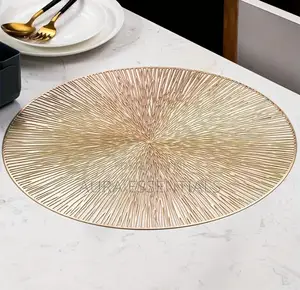 6 Pieces Golden Table Mat
