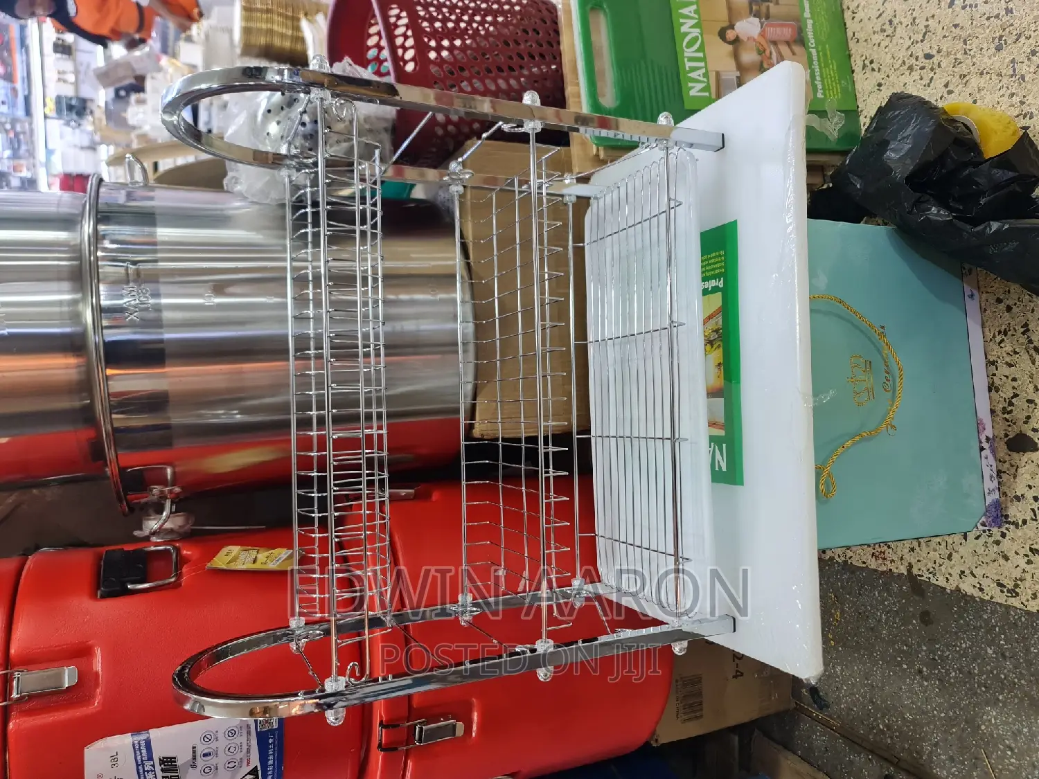 Stainless Steel Modern Kitchen Dish Rack 2 Layers