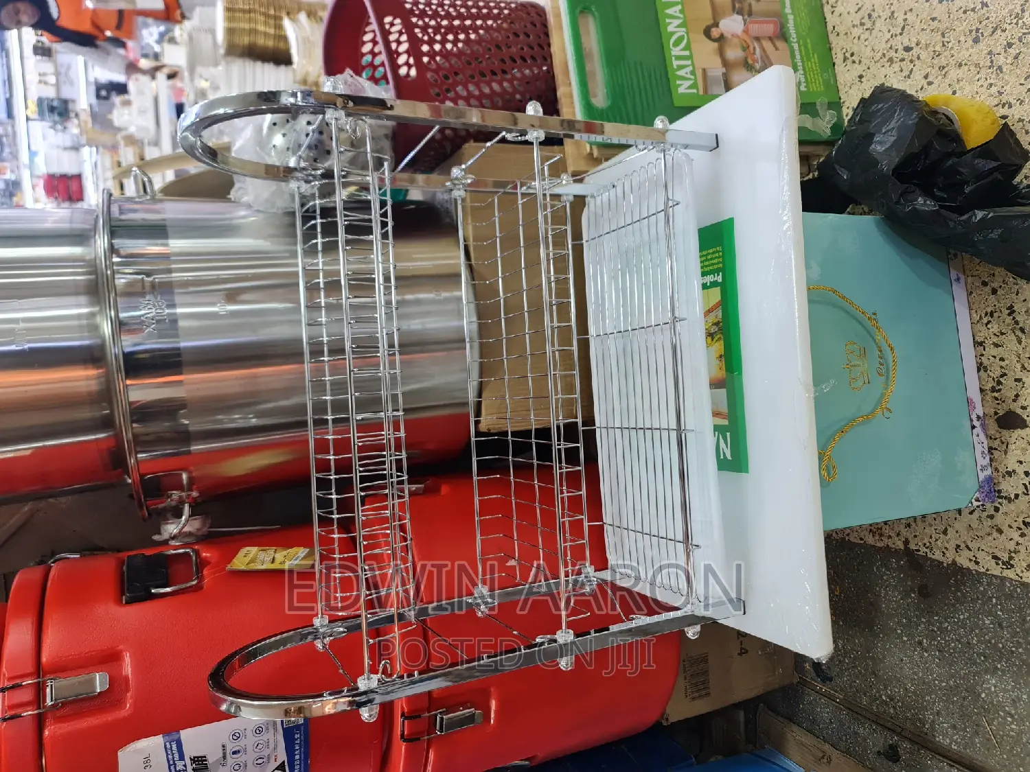 Stainless Steel Modern Kitchen Dish Rack 2 Layers