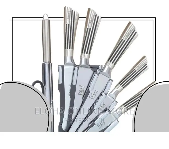 9 PCS Knife Set With Rotating Table