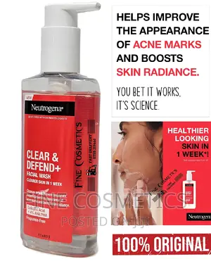 NEUTROGENA Clear and Defend+ Facial Wash With SALICYLIC ACID
