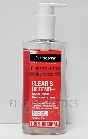 NEUTROGENA Clear and Defend+ Facial Wash With SALICYLIC ACID