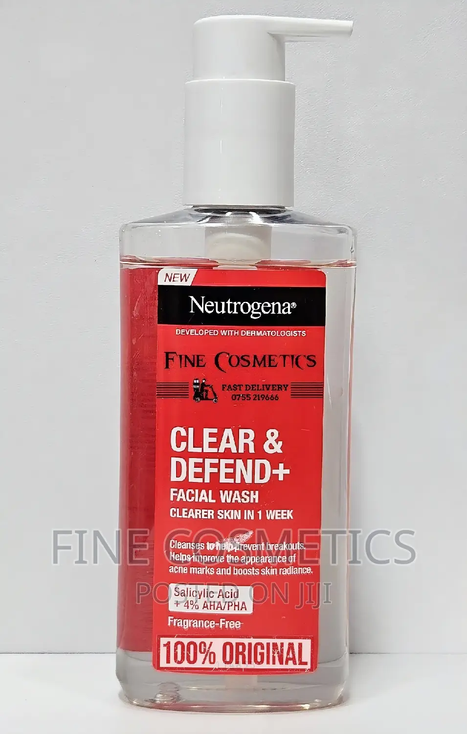 NEUTROGENA Clear and Defend+ Facial Wash With SALICYLIC ACID
