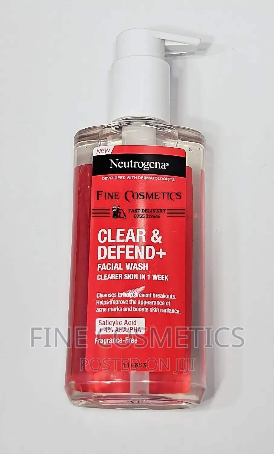 NEUTROGENA Clear and Defend+ Facial Wash With SALICYLIC ACID