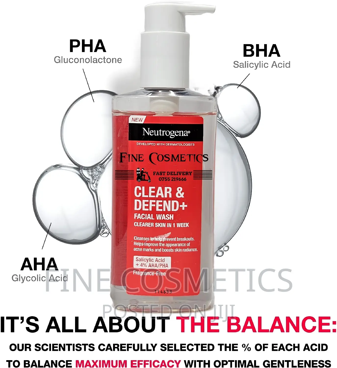 NEUTROGENA Clear and Defend+ Facial Wash With SALICYLIC ACID