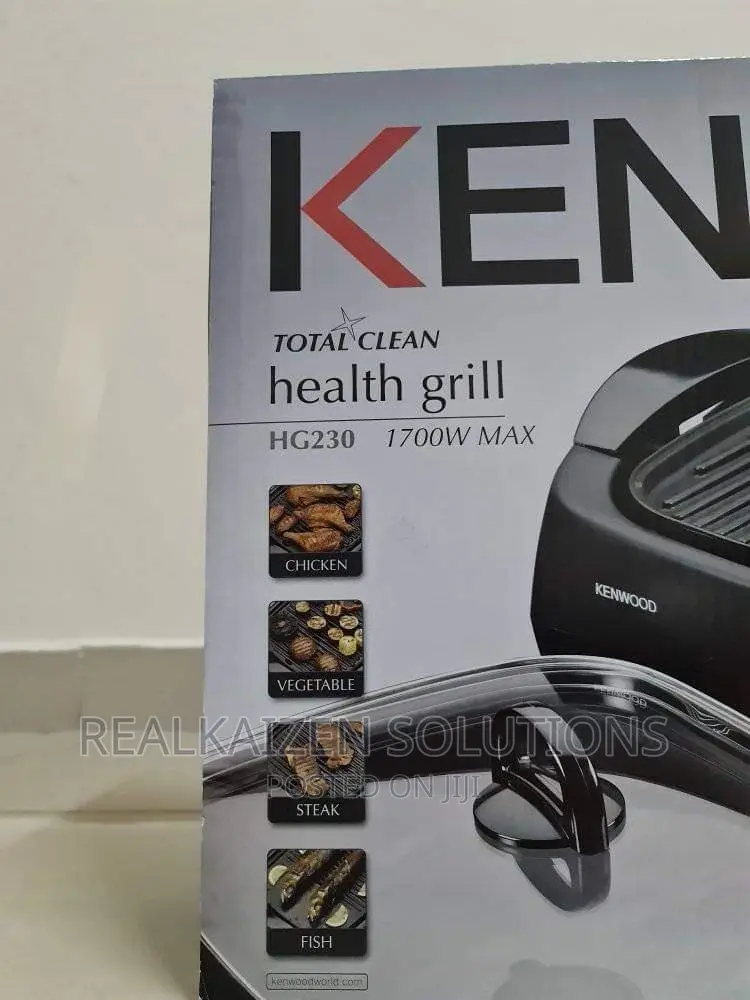 KENWOOD Total Clean Black Electric Health Grill 1700W