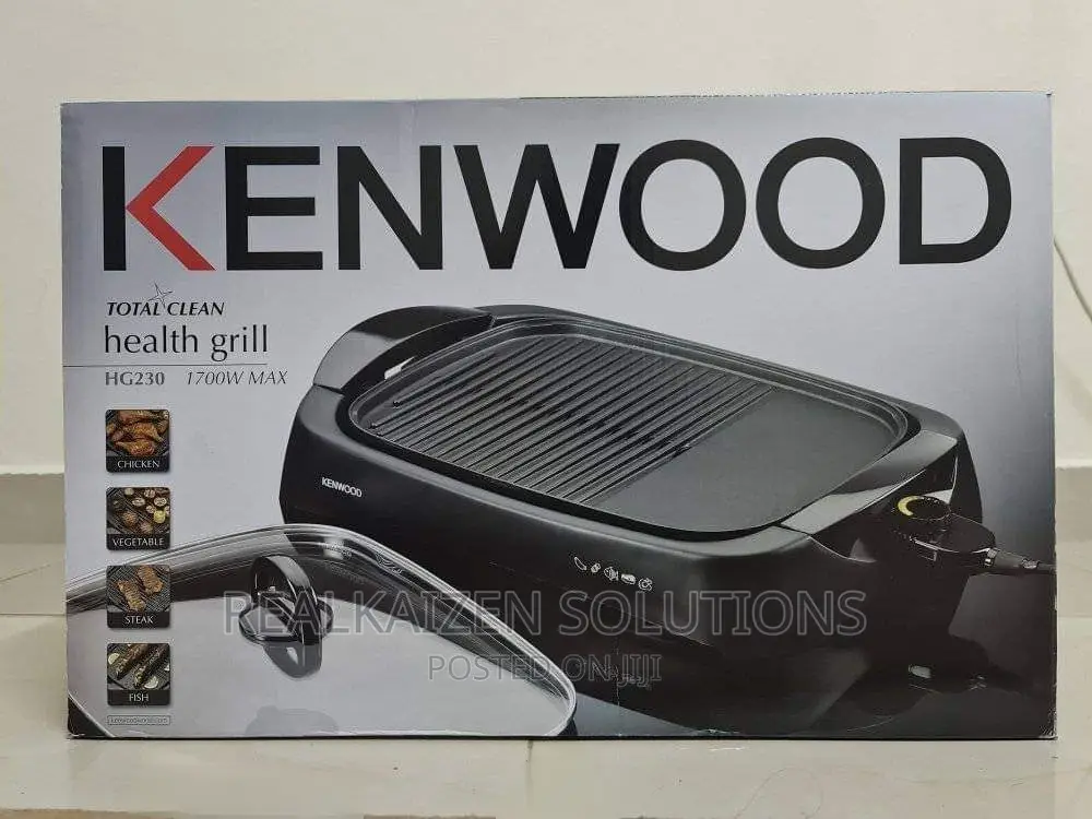 KENWOOD Total Clean Black Electric Health Grill 1700W