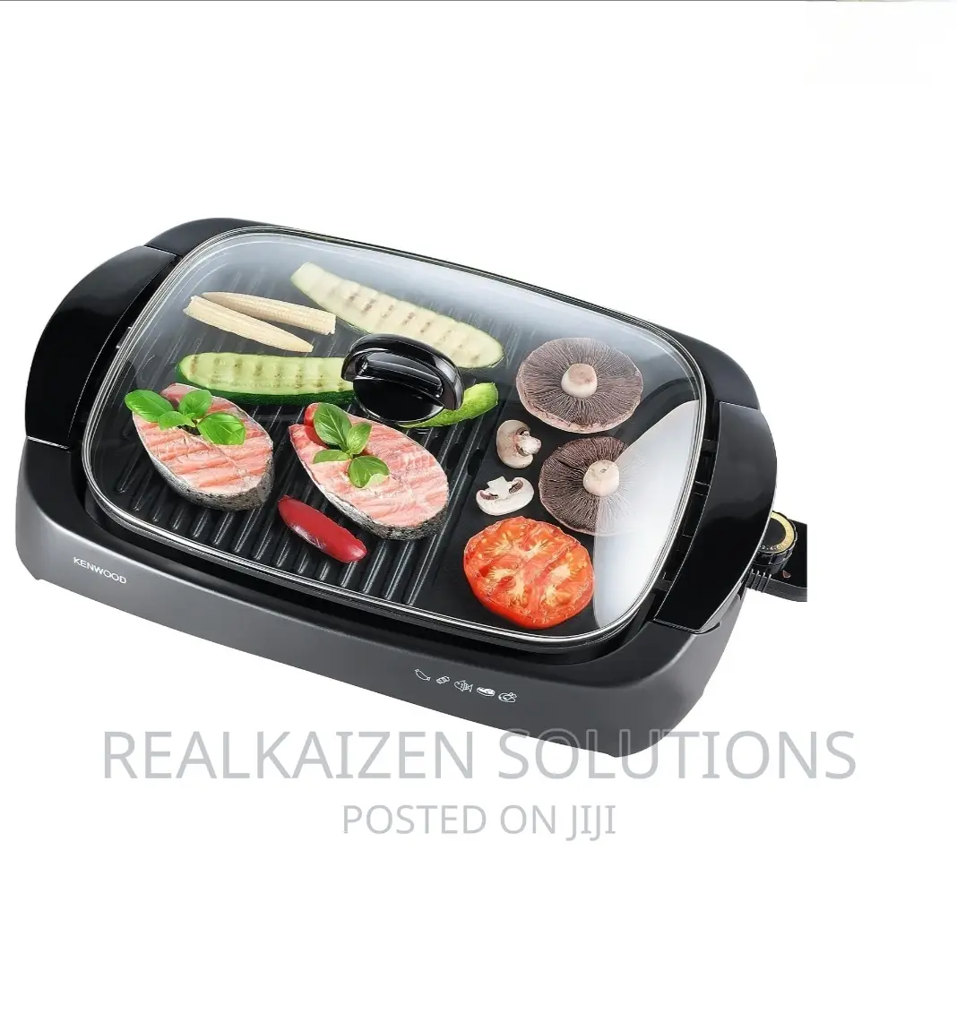 KENWOOD Total Clean Black Electric Health Grill 1700W