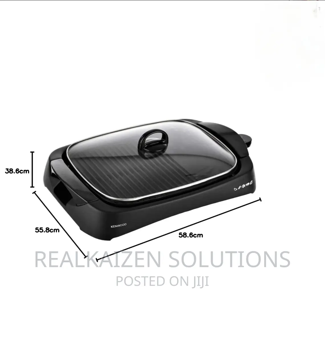 KENWOOD Total Clean Black Electric Health Grill 1700W